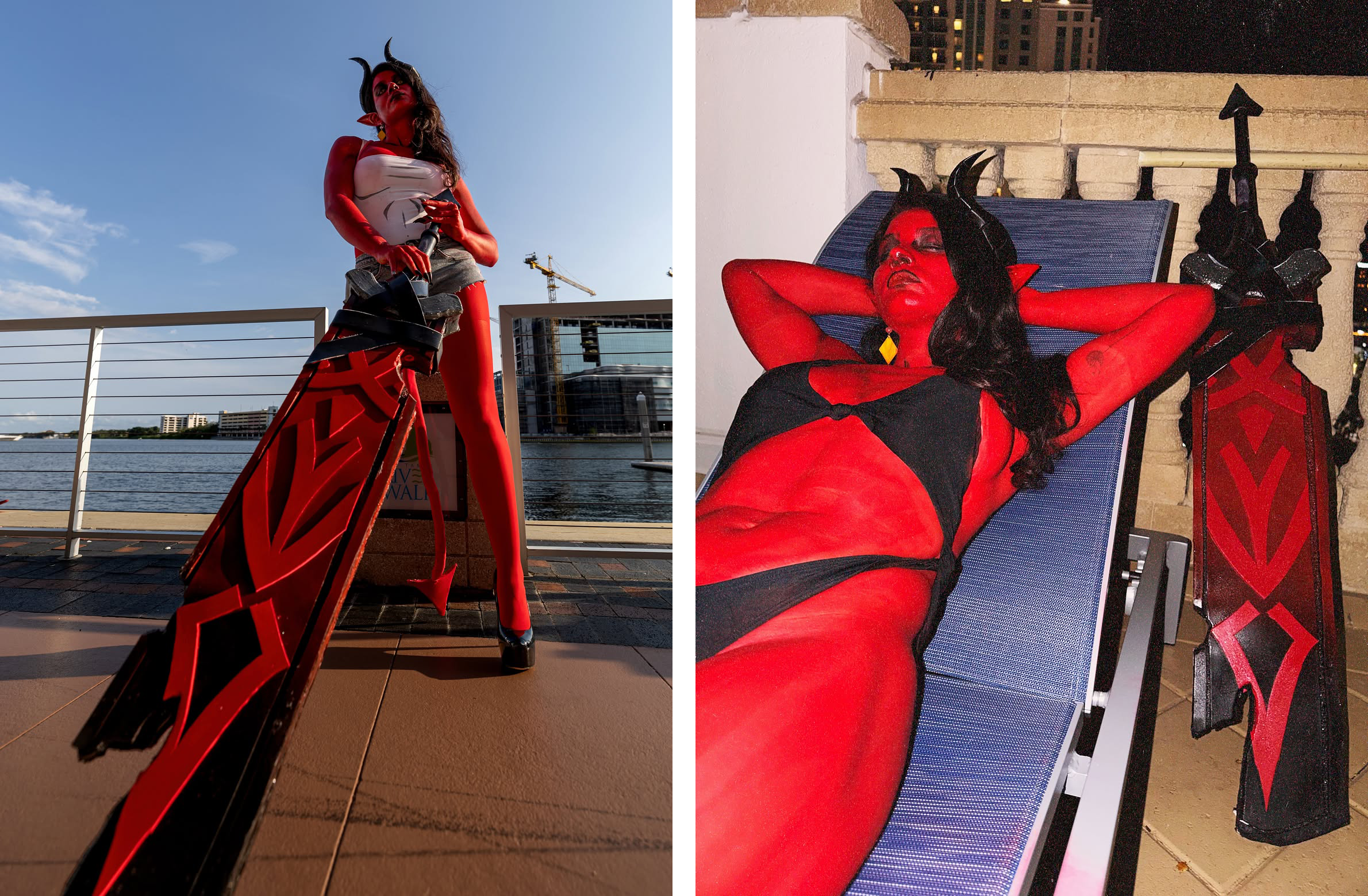 Malevola cosplay by Arianna Does, second grid